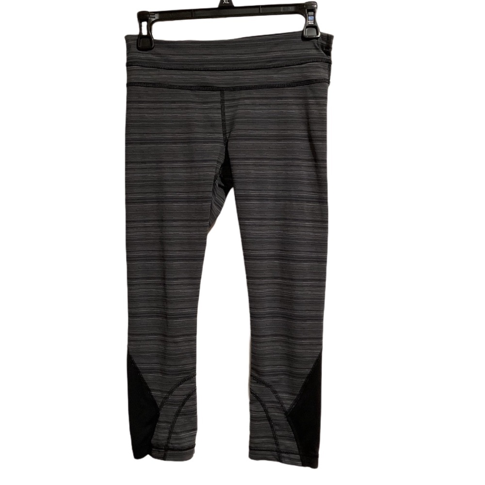 Lululemon Women’s Crop Leggings Gray Space Dye Mid-Rise